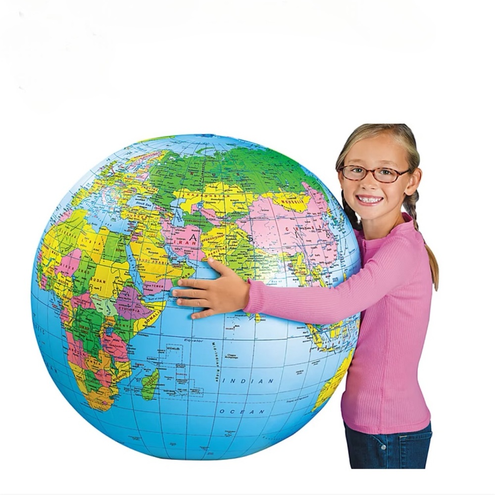 Inflatable Globe of the World Map!